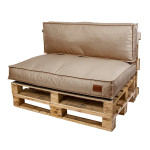 Paletové sedenie Golden Garden GG56 podsedák a vankúš 120cm x 80cm x 15cm penový granulát capuccino 1